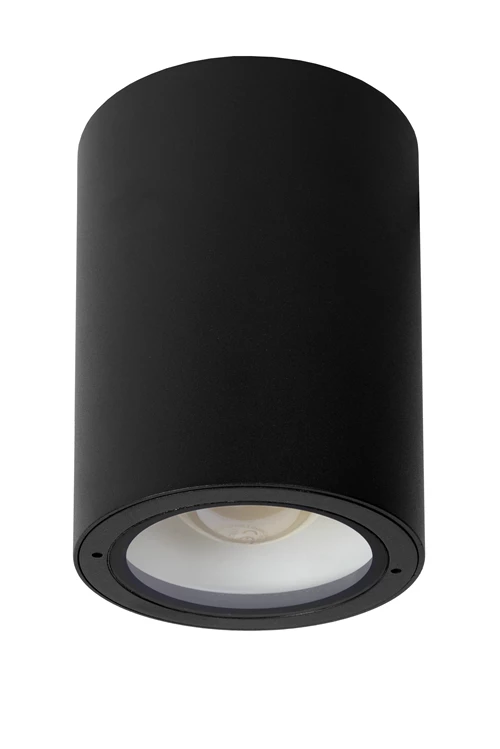 Lucide VOLANTIS - Ceiling spotlight Indoor/Outdoor - Ø 10,8 cm - 1xE27 - IP54 - Black - turned off